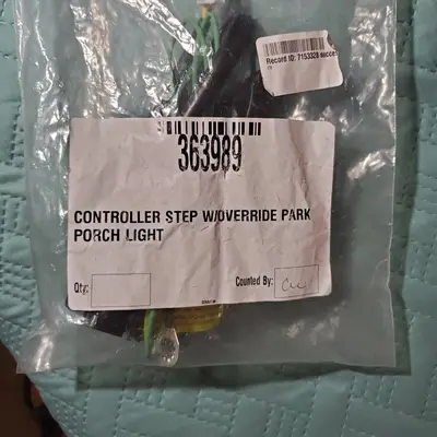Kwikee RV Entry Step Controller 363989 with Override and Porch Light