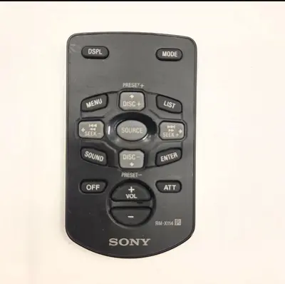 Genuine Sony RM-X114 IR Remote for Car Audio Receivers