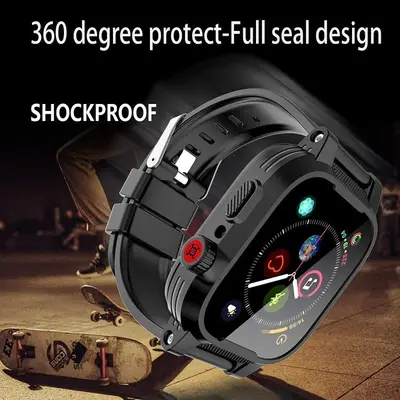 SHELLBOX IP68 Waterproof Case for Apple Watch SE and Series 4-6 photo 4