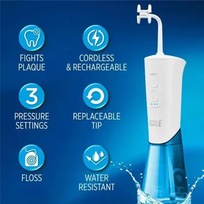 Miracle Smile Cordless Water Flosser with H-Shaped Head and 4 Jets photo 4
