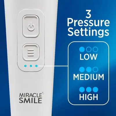 Miracle Smile Cordless Water Flosser with H-Shaped Head and 4 Jets photo 8
