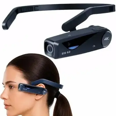 Head-Mounted 4K 30FPS Action Camera with Anti-Shake and 120-Degree Lens