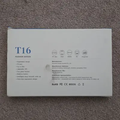 T16 2.4GHz Wireless Mini Keyboard with Touchpad, USB Receiver photo 2