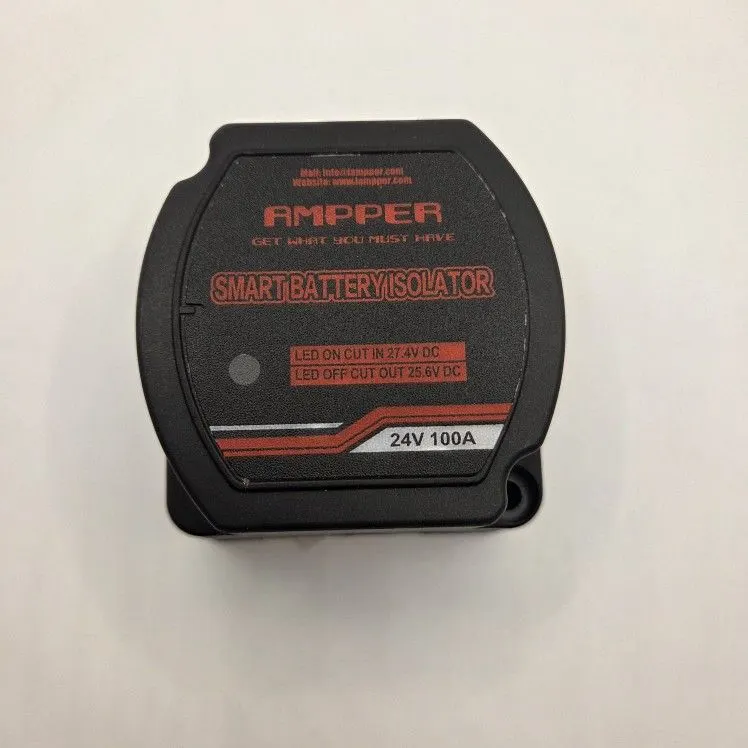 Ampper 24V 100A Dual Battery Isolator, Voltage-Sensitive Relay
