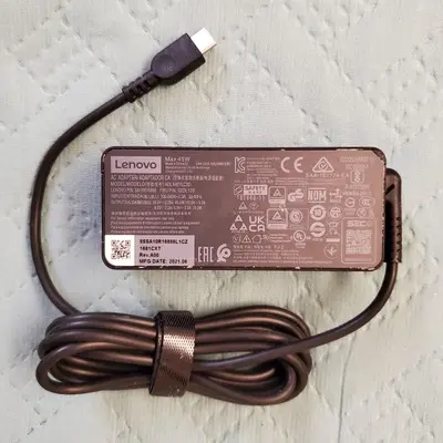 Original Lenovo 45W USB-C AC Adapter ADLX45YLC3D