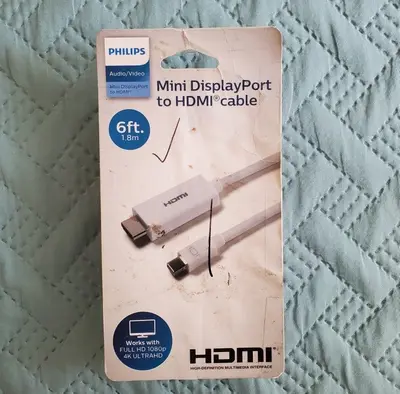 Philips Mini DisplayPort to HDMI Cable, 6 ft