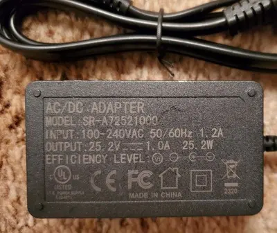 AC/DC Adapter SR-AT 25.2V 1A for Massage Guns photo 2