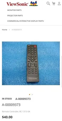 Original ViewSonic RC-1313-0A Remote Control photo 2