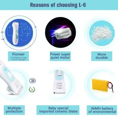 GLL-6 Rechargeable Waterproof Electric Hair Clipper, Ultra Quiet photo 6
