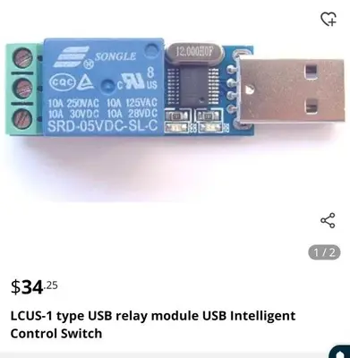 LCUS-1 USB Relay Module, Intelligent Control Switch photo 3