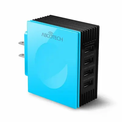 Abco Tech 4-Port USB Multiple Charger for iPhone, iPad and Samsung