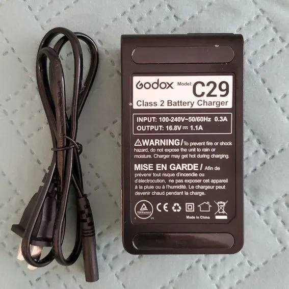 Godox C29 16.8V 1.1A Battery Charger for AD200 Pocket Flash (WB29)