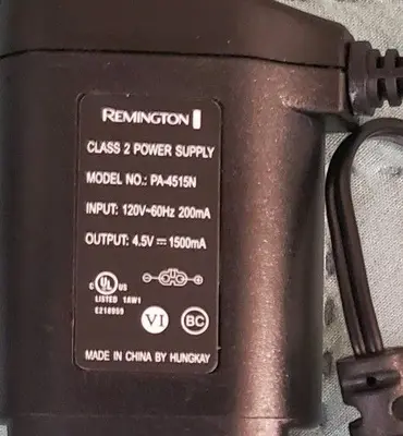 Original Power Cord Adapter for Remington Shavers HC4250, HC5870, PF7500 photo 2
