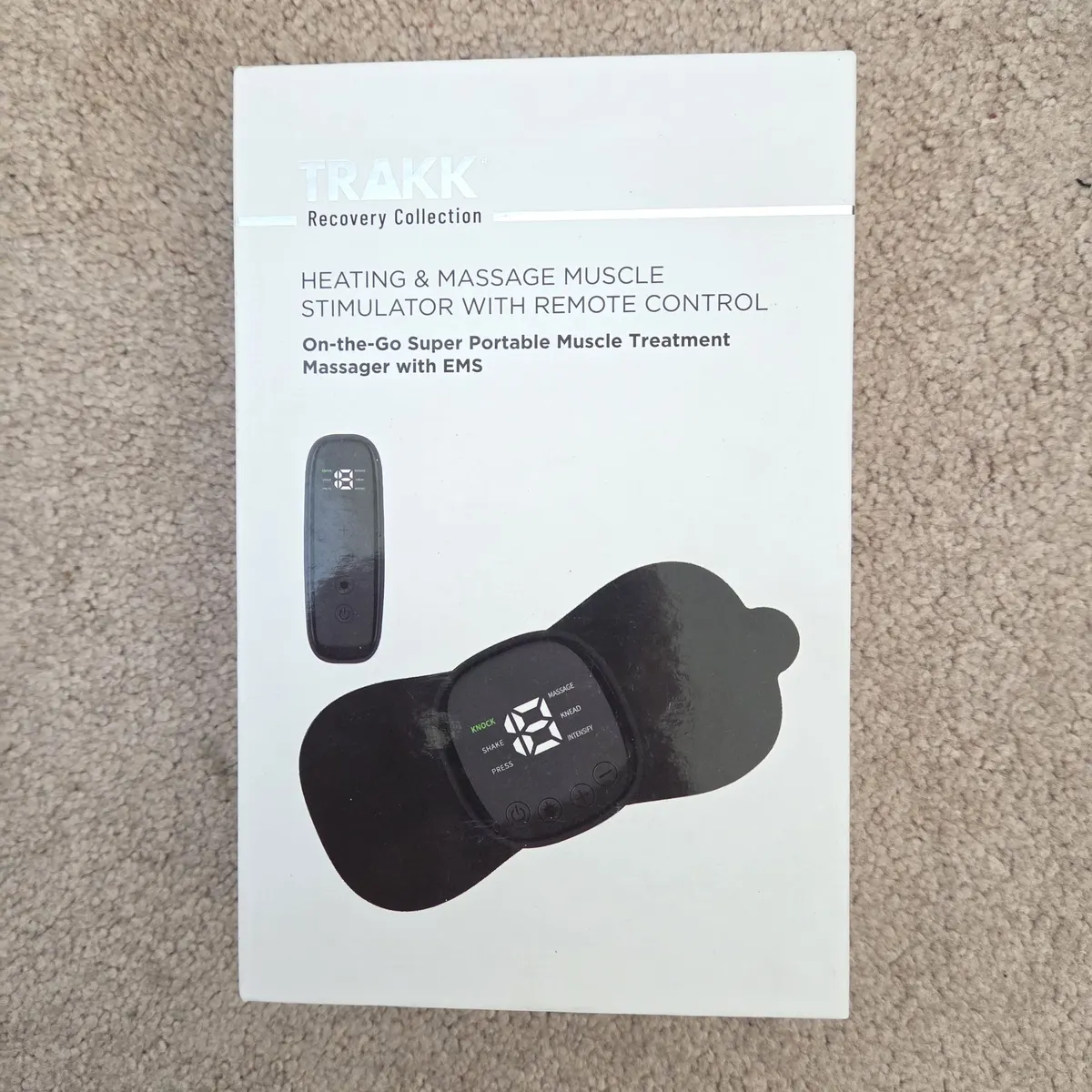 TRAKK Portable Patch Muscle Stimulator for Shoulder and Neck