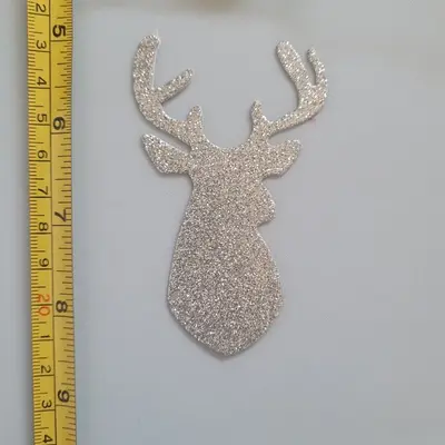 Gold and Silver Paper Deer Cutouts, 24 Pieces photo 2