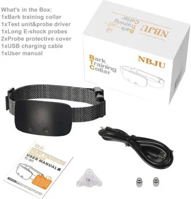 NBJU Rechargeable Anti-Bark Dog Collar, 7 Adjustable Levels photo 4
