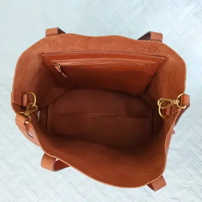Madewell The Medium Transport Tote, English Saddle Leather photo 6
