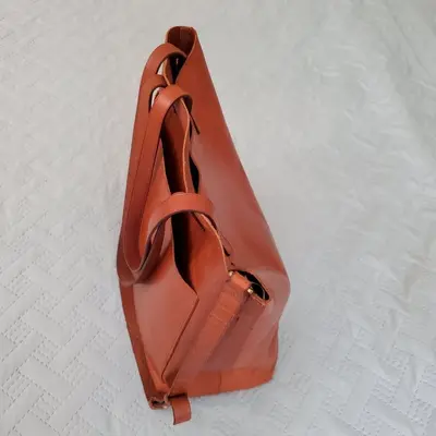 Madewell The Medium Transport Tote, English Saddle Leather photo 5