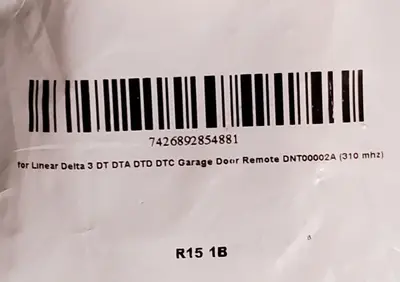 Garage Door Remote DNT00002A for Linear Delta 3 (310 MHz) photo 2