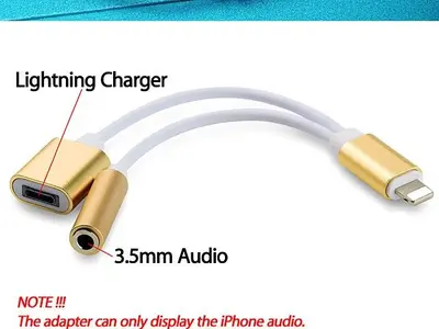 Lightning to 3.5mm Audio Adapter with Charging Port photo 2