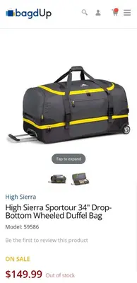 High Sierra Sportour 34" Drop-Bottom Wheeled Duffel photo 7