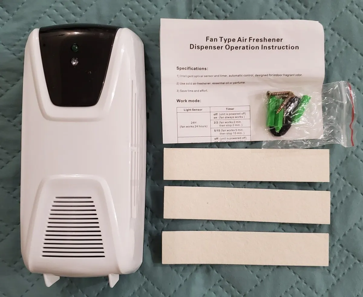 Automatic Fan-Type Light-Sensor Air Freshener Dispenser