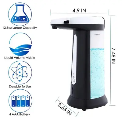 Touchless Automatic Liquid Soap Dispenser with IR Sensor photo 5