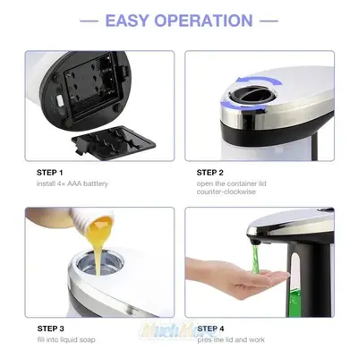Touchless Automatic Liquid Soap Dispenser with IR Sensor photo 8