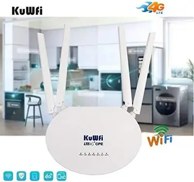 KuWFi CPE812 4G LTE Router, Cat6 300Mbps, SIM Slot photo 6