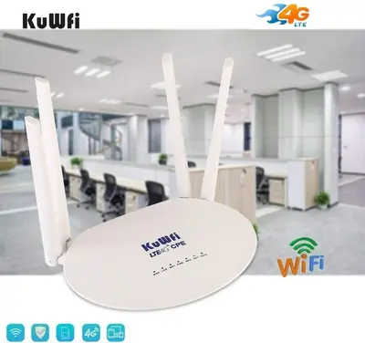 KuWFi CPE812 4G LTE Router, Cat6 300Mbps, SIM Slot photo 10