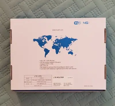 KuWFi CPE812 4G LTE Router, Cat6 300Mbps, SIM Slot photo 2