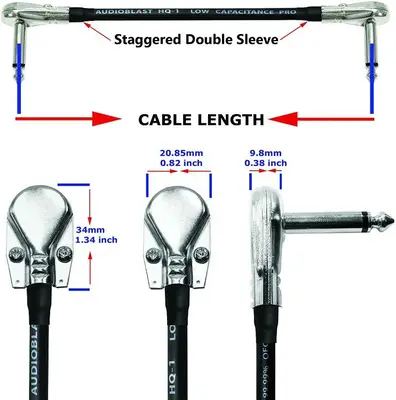 Audioblast HQ-1 Ultra-Flexible Dual-Shielded Cables, 3 ft, 2 Units photo 4
