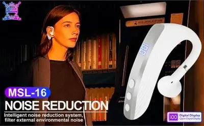 Wireless Business Bluetooth Headset, Model MSL-16, Single Ear photo 2