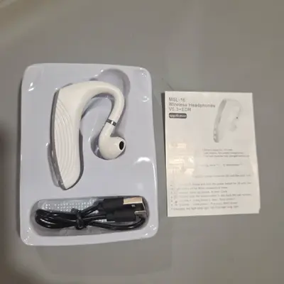 Wireless Business Bluetooth Headset, Model MSL-16, Single Ear