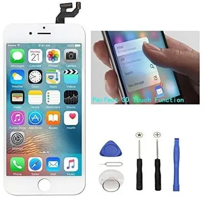 iPhone 6s Plus Original White Screen with Mounting Tools