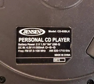 Jensen Slim Personal CD/MP3 Player with AM/FM Radio and LCD photo 6