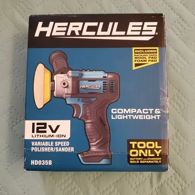 12V Cordless Variable-Speed Polisher/Sander with Battery photo 2