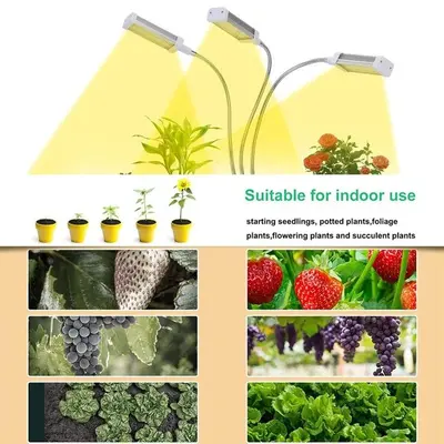 144-LED Full Spectrum Clip-On Plant Grow Light with Timer photo 7