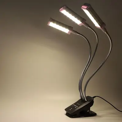 144-LED Full Spectrum Clip-On Plant Grow Light with Timer photo 6