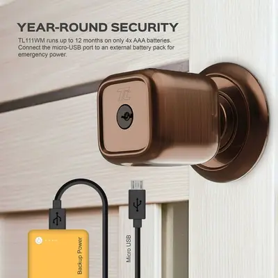 TurboLock TL111WM Smart Door Lock with WiFi Bridge and Remote Keypad photo 8