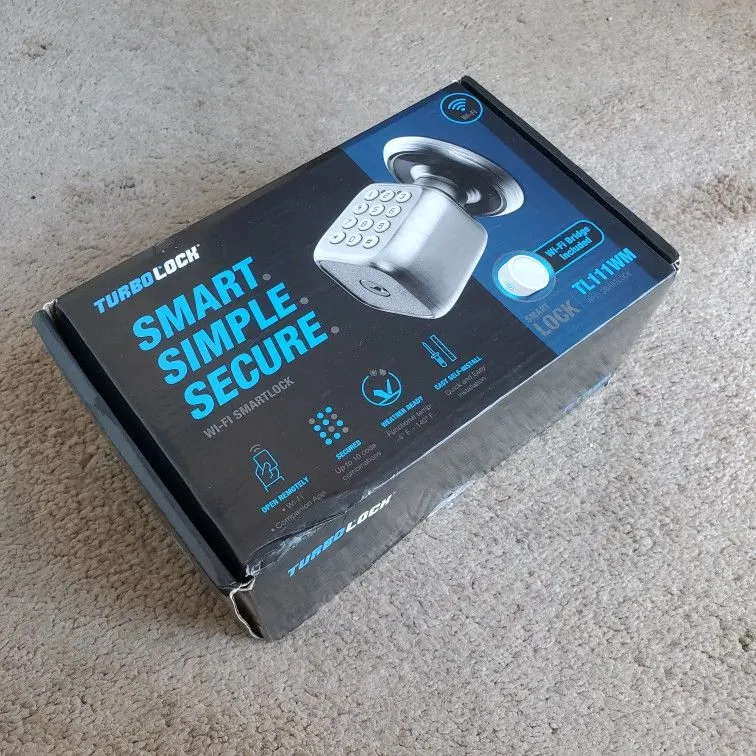 TurboLock TL111WM Smart Door Lock with WiFi Bridge and Remote Keypad