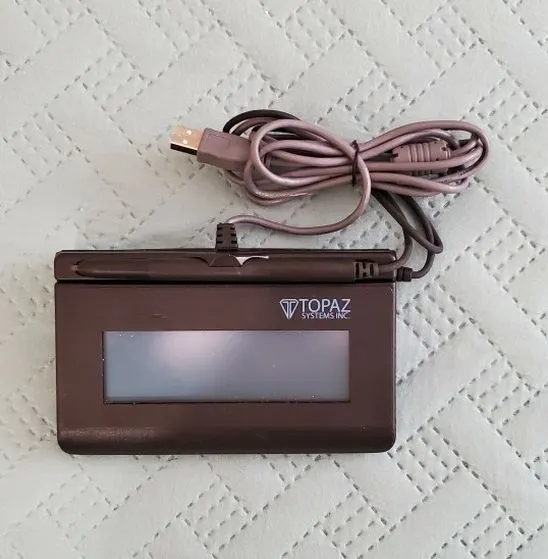 Topaz SignatureGem T-LBK462-HSB-R 1x5 Backlit LCD Signature Pad, USB