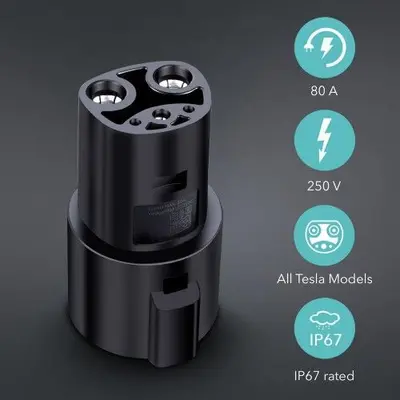 J1772 to Tesla Adapter, 80A 250V, for Model S/3/X/Y/Cybertruck photo 7