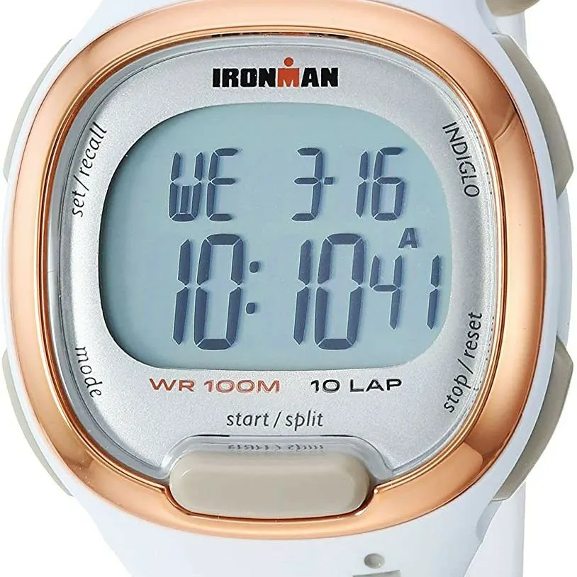 Timex Ironman TW5M19900 Women's Transit Watch, White Resin Strap