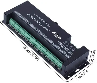 30-Channel DMX512 Decoder for RGB LED Strips, DC 9-24V photo 4