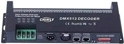 30-Channel DMX512 Decoder for RGB LED Strips, DC 9-24V photo 2