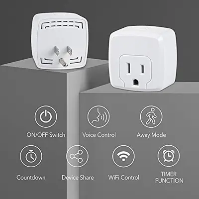 HBN Mini Smart Plug 15A, WiFi and Bluetooth, Works with Alexa and Google photo 3