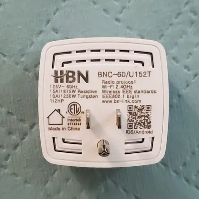 HBN Mini Smart Plug 15A, WiFi and Bluetooth, Works with Alexa and Google photo 2