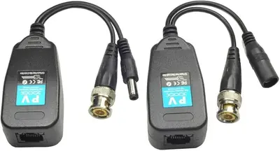 Passive Video Balun for HD-CVI/TVI/AHD Cameras with Power Connector, RJ45 photo 4